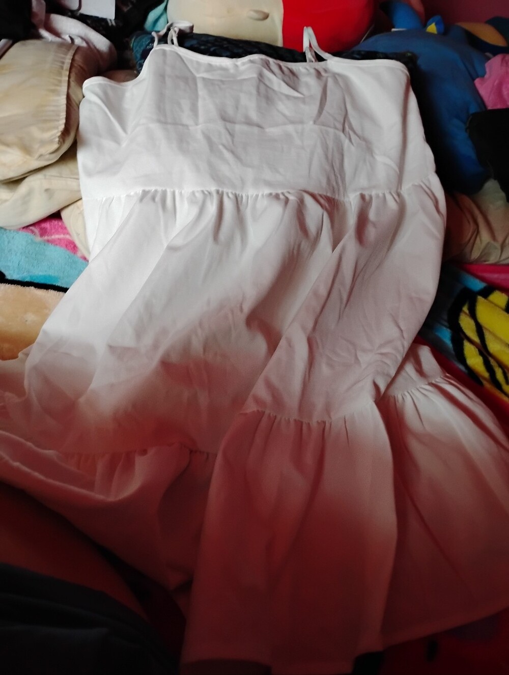 White Tiered Sundress
